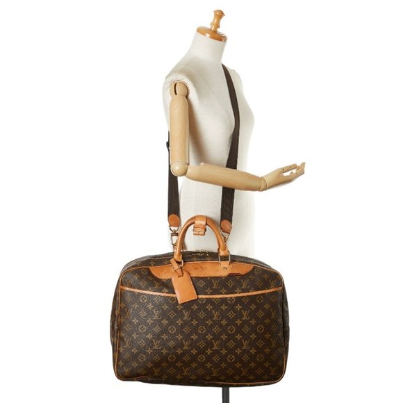 Louis Vuitton Monogram Alize Boston Bag Shoulder M41399 Brown Leather PVC Men... - Picture 14 of 14